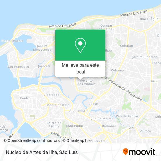 Núcleo de Artes da Ilha mapa