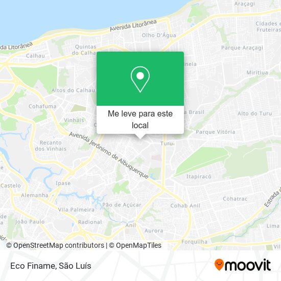 Eco Finame mapa