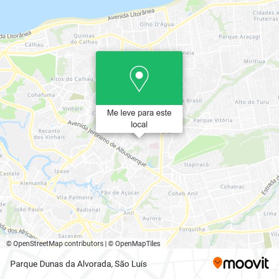 Parque Dunas da Alvorada mapa