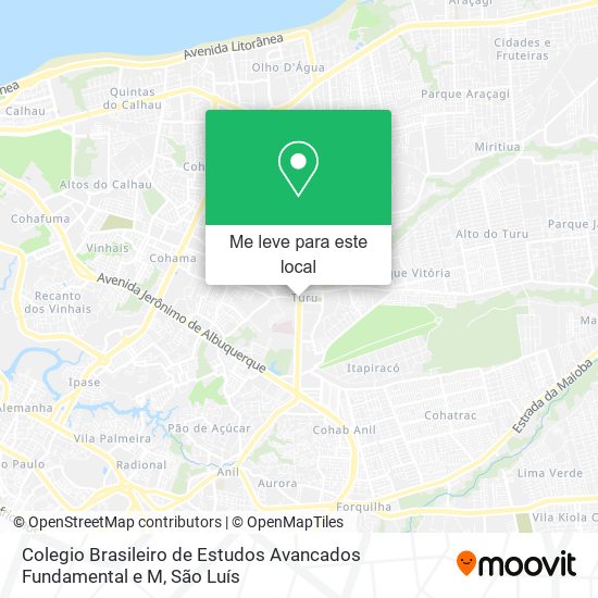 Colegio Brasileiro de Estudos Avancados Fundamental e M mapa