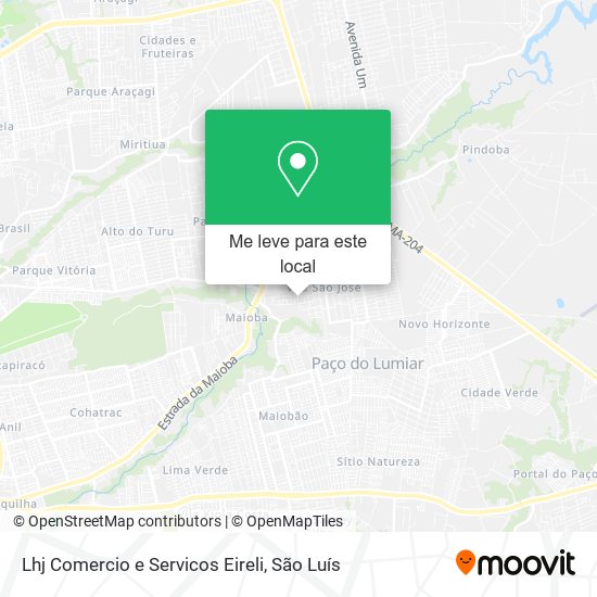 Lhj Comercio e Servicos Eireli mapa