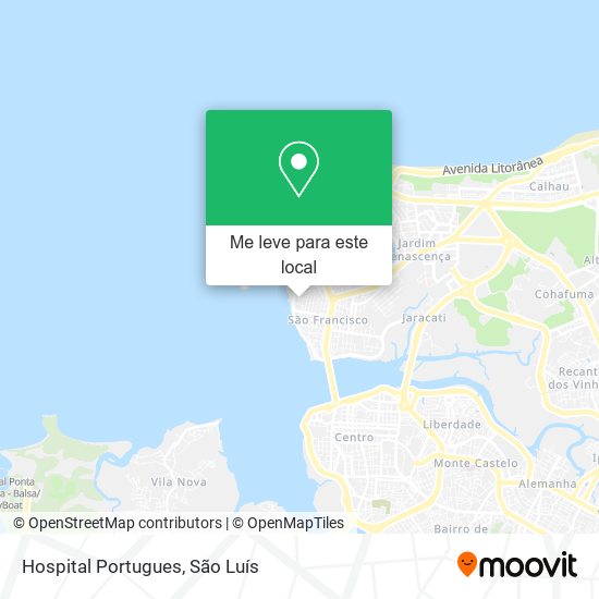 Hospital Portugues mapa
