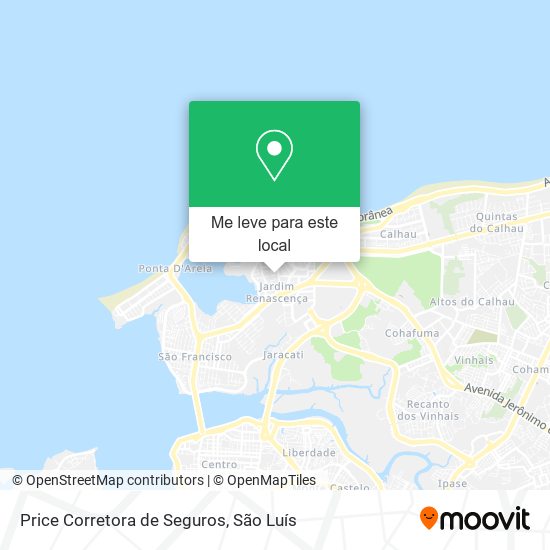 Price Corretora de Seguros mapa