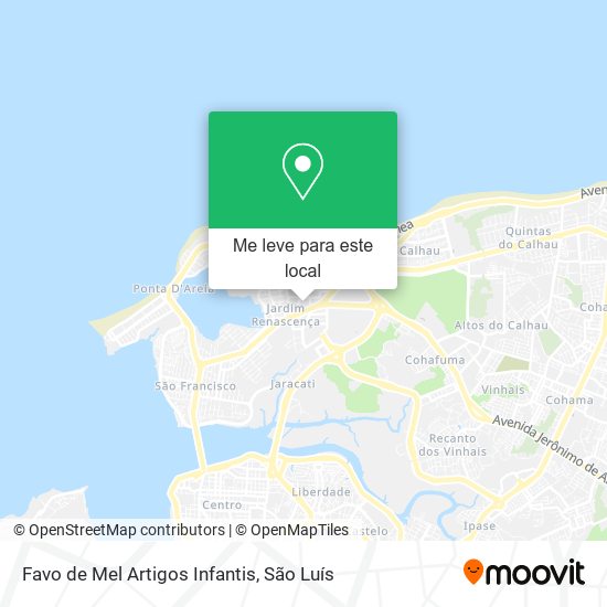 Favo de Mel Artigos Infantis mapa