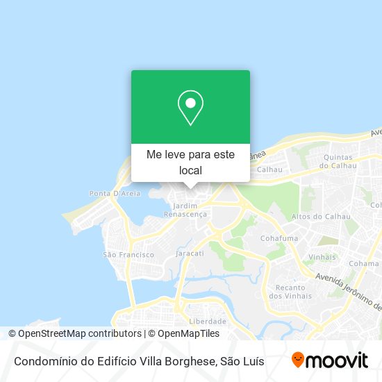 Condomínio do Edifício Villa Borghese mapa