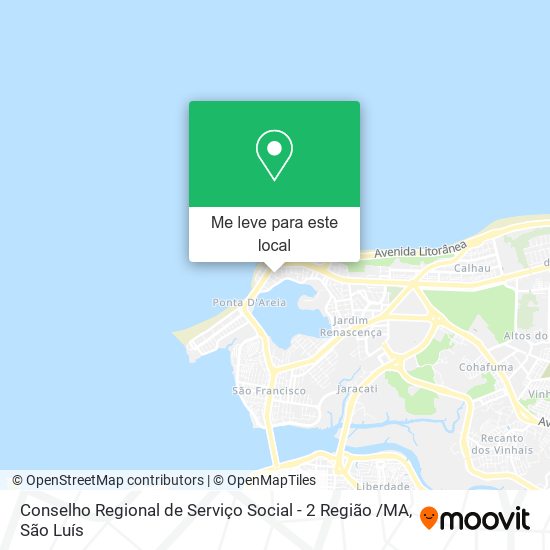 Conselho Regional de Serviço Social - 2 Região /MA mapa