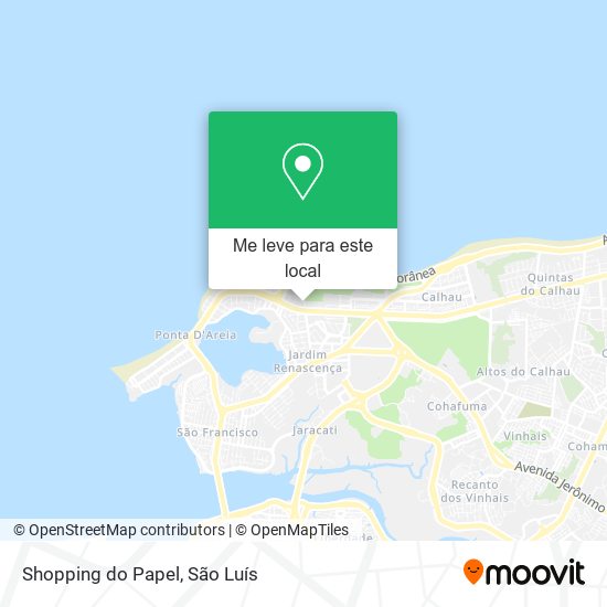 Shopping do Papel mapa