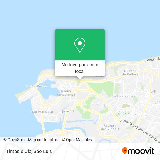 Tintas e Cia mapa