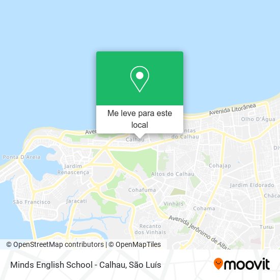 Minds English School - Calhau mapa
