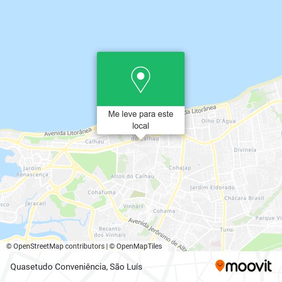 Quasetudo Conveniência mapa