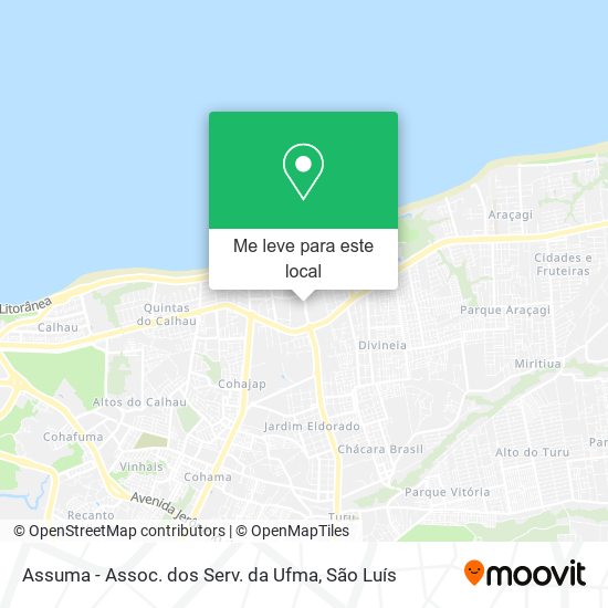 Assuma - Assoc. dos Serv. da Ufma mapa