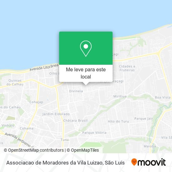 Associacao de Moradores da Vila Luizao mapa