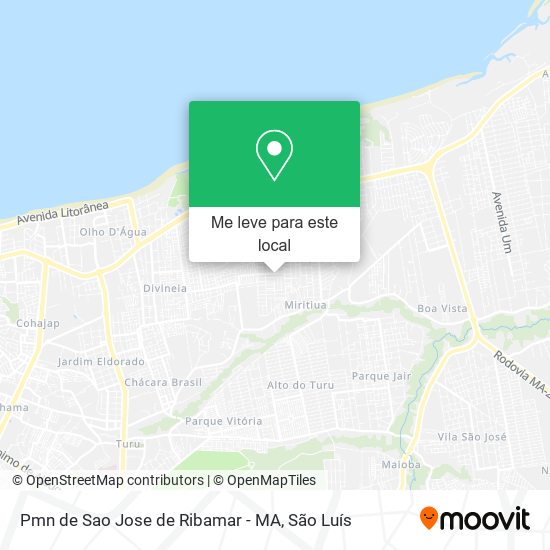 Pmn de Sao Jose de Ribamar - MA mapa