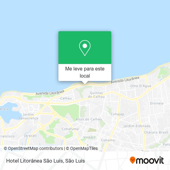 Hotel Litorânea São Luís mapa