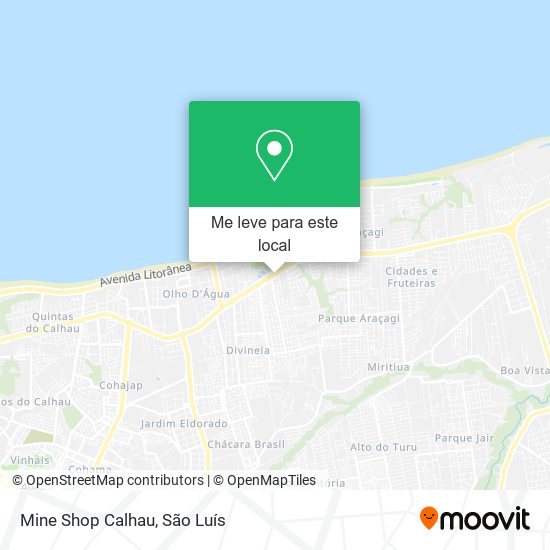 Mine Shop Calhau mapa