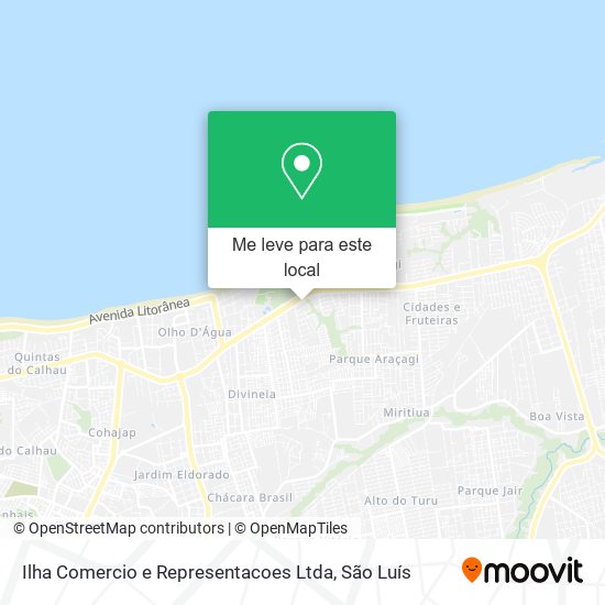 Ilha Comercio e Representacoes Ltda mapa