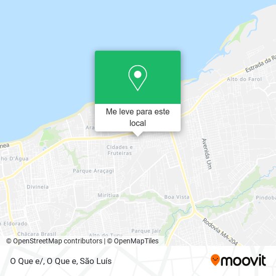 O Que e/, O Que e mapa