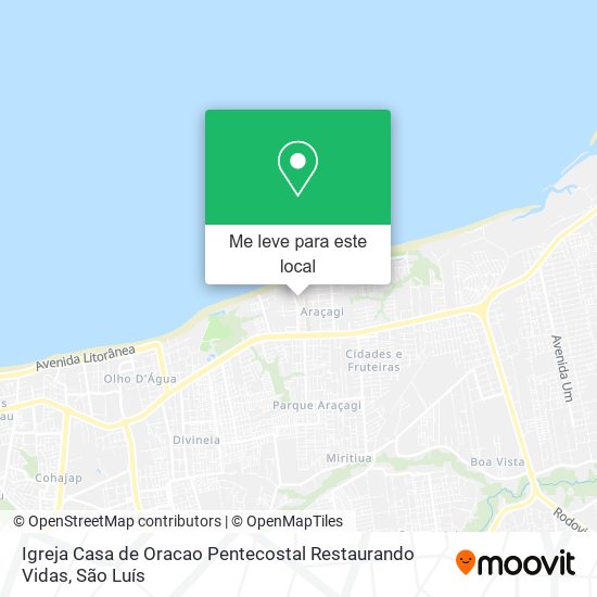 Igreja Casa de Oracao Pentecostal Restaurando Vidas mapa