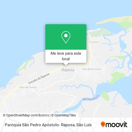 Paróquia São Pedro Apóstolo- Raposa mapa