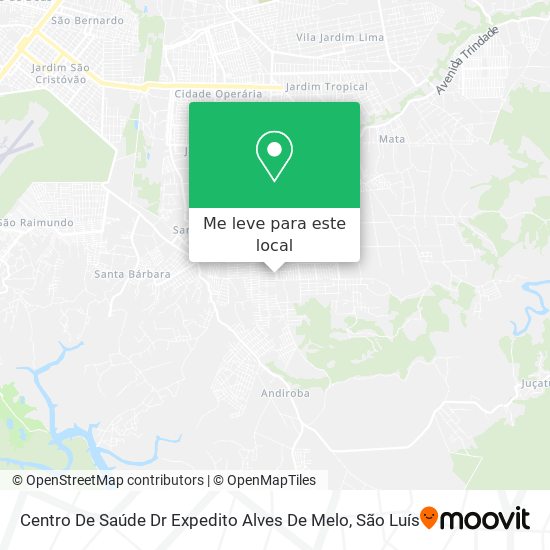 Centro De Saúde Dr Expedito Alves De Melo mapa