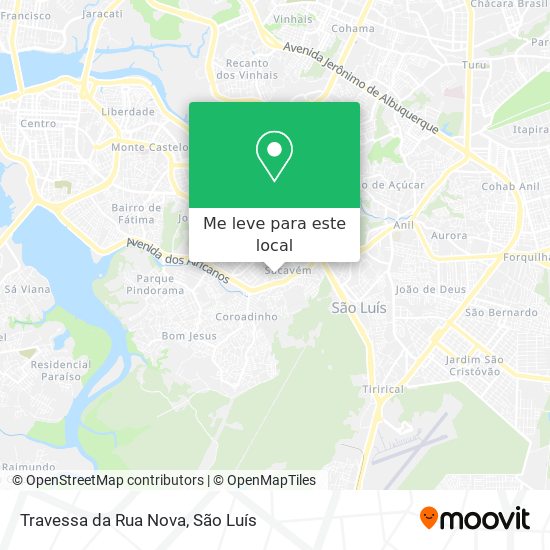 Travessa da Rua Nova mapa