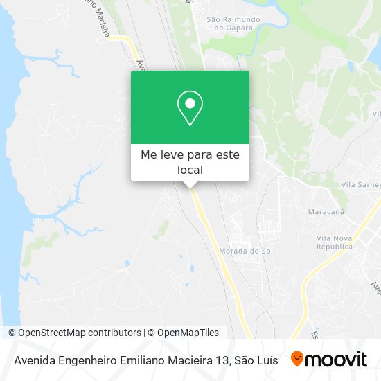 Avenida Engenheiro Emiliano Macieira 13 mapa