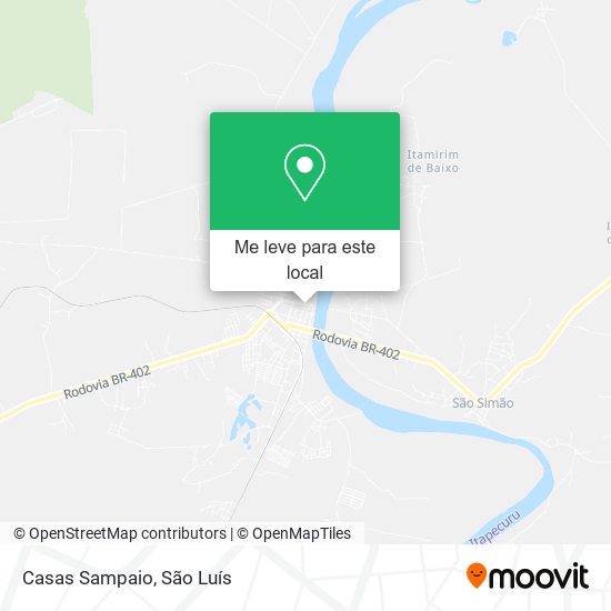 Casas Sampaio mapa