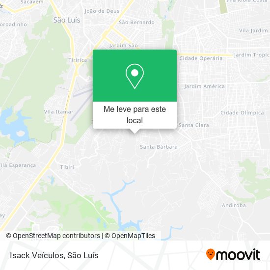 Isack Veículos mapa