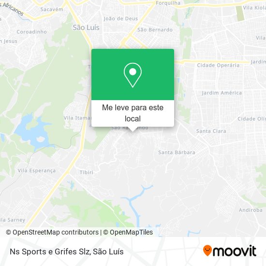Ns Sports e Grifes Slz mapa