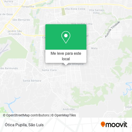 Ótica Pupila mapa