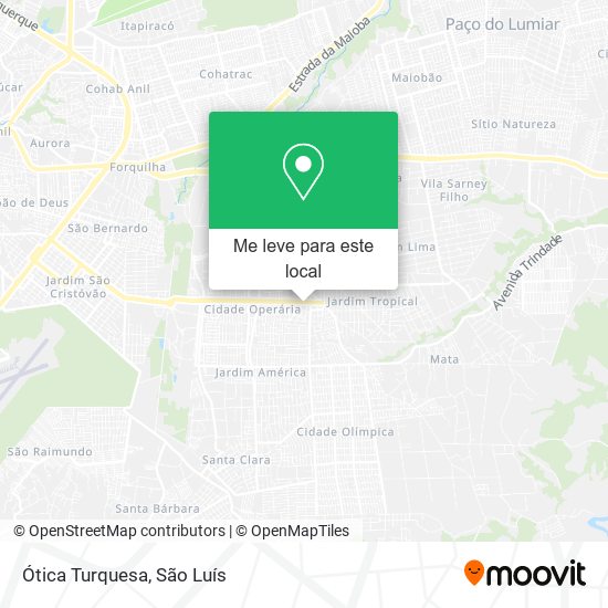 Ótica Turquesa mapa