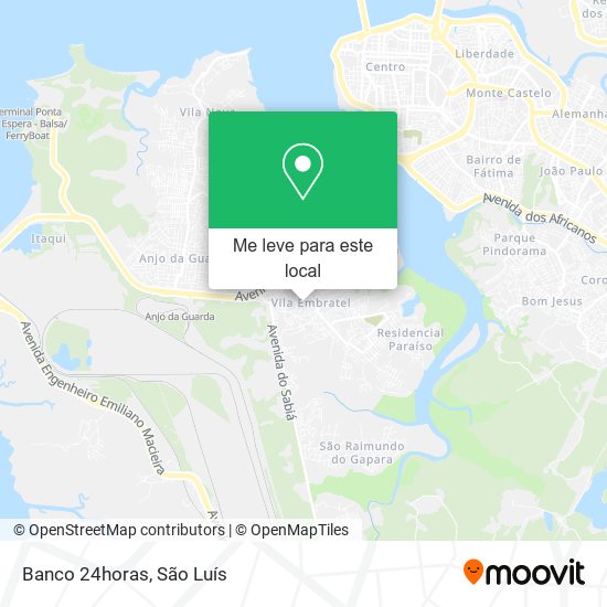 Banco 24horas mapa