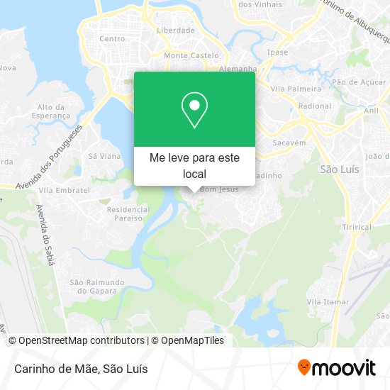 Carinho de Mãe mapa