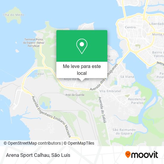 Arena Sport Calhau mapa