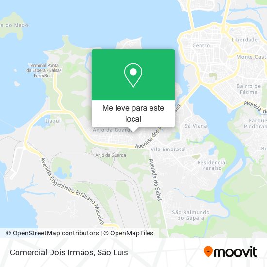 Comercial Dois Irmãos mapa