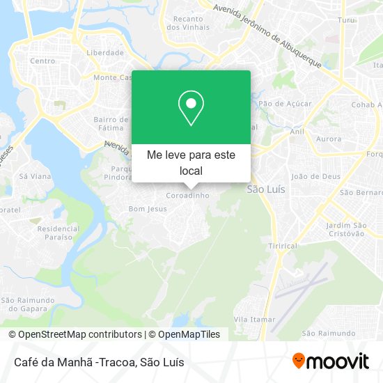 Café da Manhã -Tracoa mapa