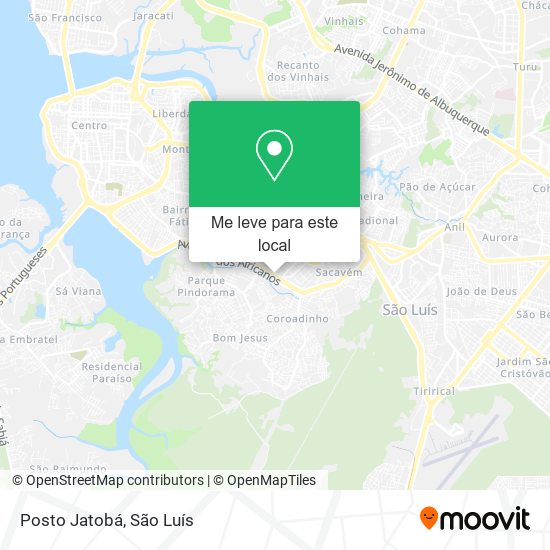 Posto Jatobá mapa