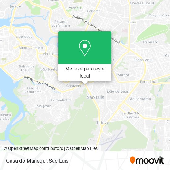 Casa do Manequi mapa