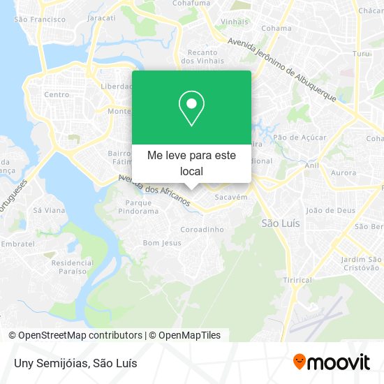 Uny Semijóias mapa