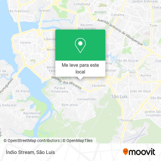 Índio Stream mapa