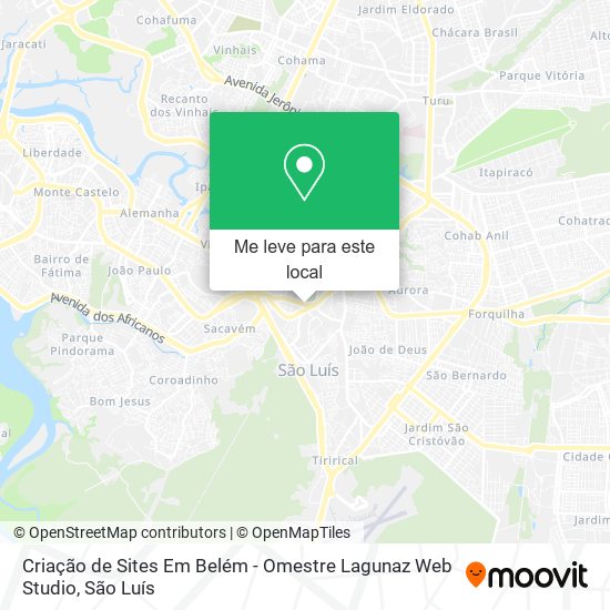 Criação de Sites Em Belém - Omestre Lagunaz Web Studio mapa