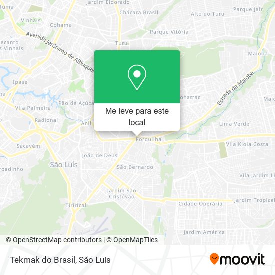 Tekmak do Brasil mapa