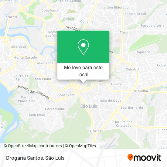 Drogaria Santos mapa