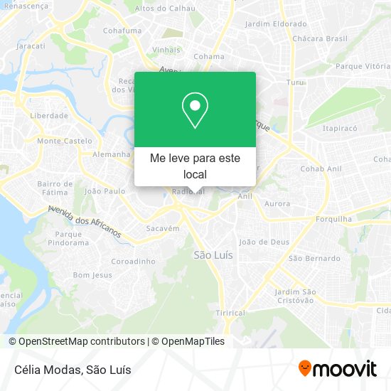 Célia Modas mapa