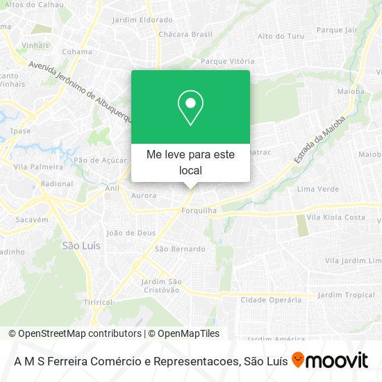A M S Ferreira Comércio e Representacoes mapa