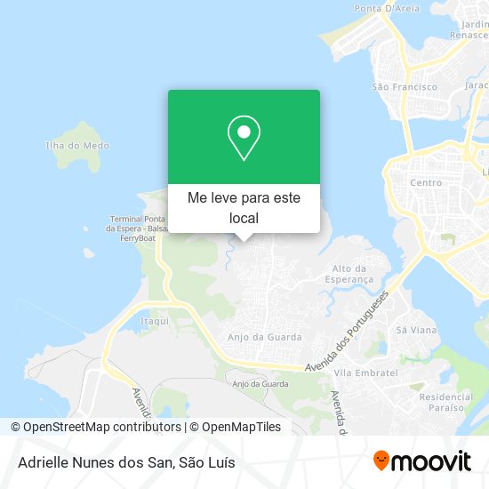 Adrielle Nunes dos San mapa