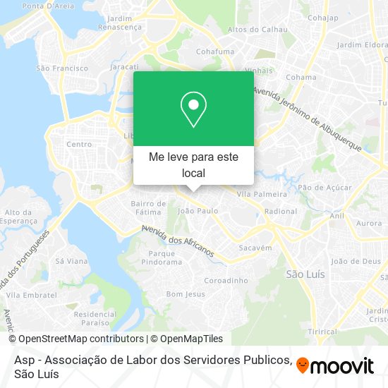 Asp - Associação de Labor dos Servidores Publicos mapa