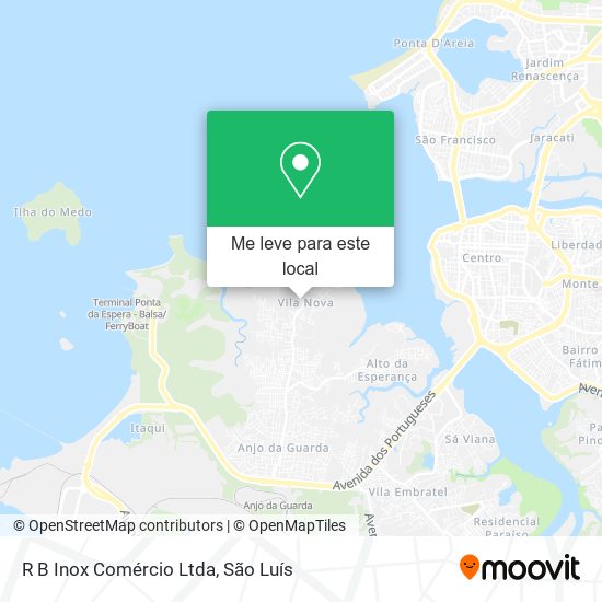 R B Inox Comércio Ltda mapa