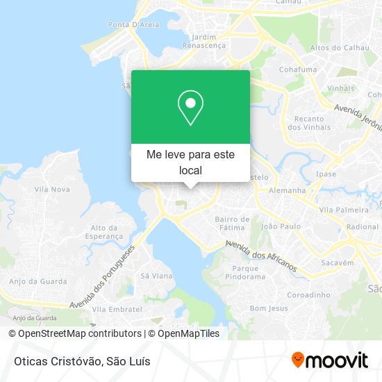 Oticas Cristóvão mapa