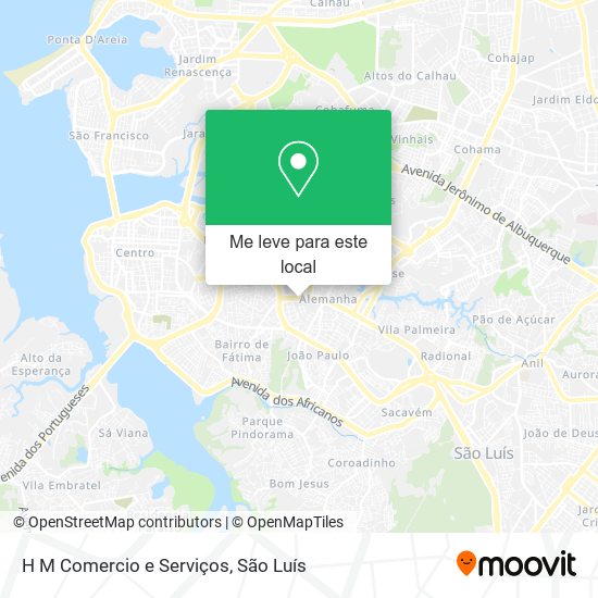 H M Comercio e Serviços mapa